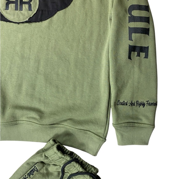 Righteous Rule French Terry Sweatsuit green and black - Picture 9 of 15
